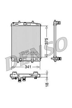 Радиатор охлаждения DENSO DRM21601