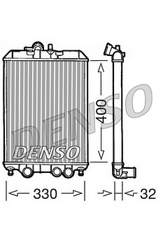 Радиатор охлаждения DENSO DRM22001