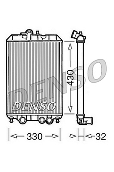 Радиатор охлаждения DENSO DRM22002