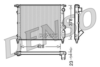 Радиатор охлаждения DENSO DRM23004