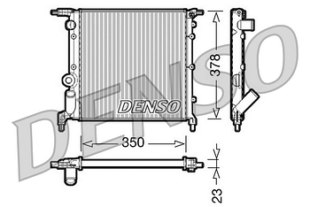 Радиатор охлаждения DENSO DRM23005