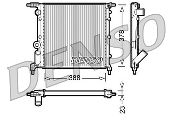 Радиатор охлаждения DENSO DRM23006