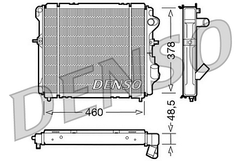 Радиатор охлаждения DENSO DRM23007