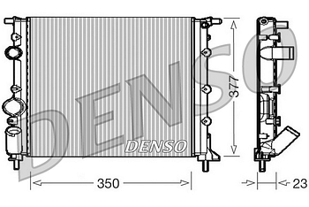 Радиатор охлаждения DENSO DRM23010