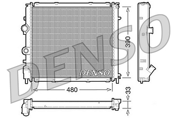 Радиатор охлаждения DENSO DRM23011