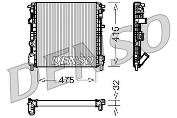 Радиатор охлаждения DENSO DRM23015
