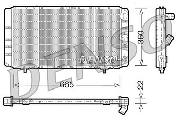 Радиатор охлаждения DENSO DRM23020