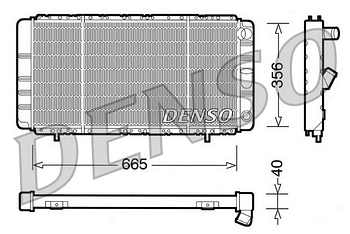 Радиатор охлаждения DENSO DRM23021