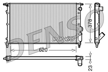Радиатор охлаждения DENSO DRM23022