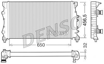 Радиатор охлаждения DENSO DRM23025