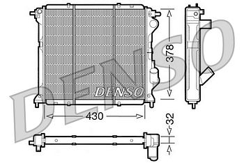 Радиатор охлаждения DENSO DRM23027