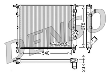 Радиатор охлаждения DENSO DRM23028
