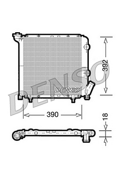Радиатор охлаждения DENSO DRM23029