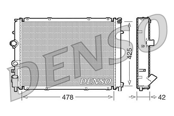 Радиатор охлаждения DENSO DRM23031