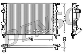 Радиатор охлаждения DENSO DRM23032