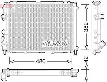 Радиатор охлаждения DENSO DRM23033