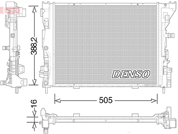 Радиатор охлаждения DENSO DRM23035