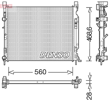 Радиатор охлаждения DENSO DRM23037