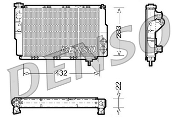Радиатор охлаждения DENSO DRM23041