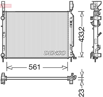 Радиатор охлаждения DENSO DRM23042