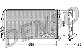 Радиатор охлаждения DENSO DRM23052