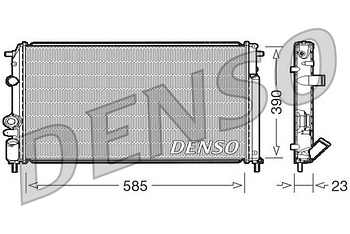 Радиатор охлаждения DENSO DRM23053