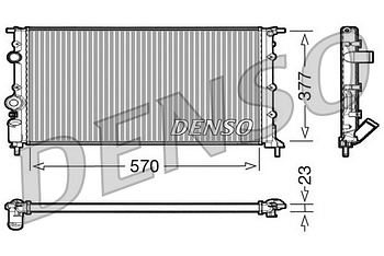 Радиатор охлаждения DENSO DRM23054