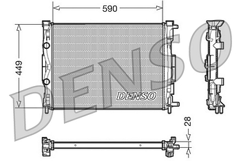 Радиатор охлаждения DENSO DRM23056
