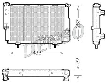 Радиатор охлаждения DENSO DRM23060