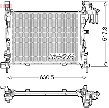 Радиатор охлаждения DENSO DRM23062