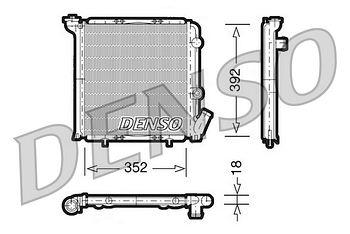 Радиатор охлаждения DENSO DRM23071