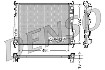 Радиатор охлаждения DENSO DRM23078