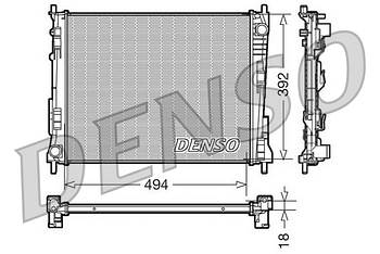 Радиатор охлаждения DENSO DRM23079