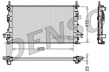 Радиатор охлаждения DENSO DRM23083