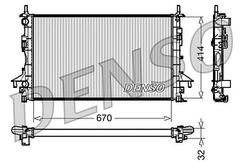 Радиатор охлаждения DENSO DRM23084
