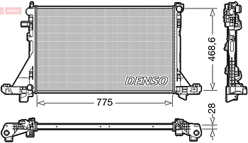Радиатор охлаждения DENSO DRM23093