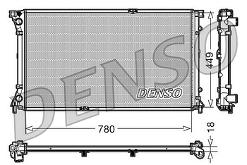 Радиатор охлаждения DENSO DRM23097