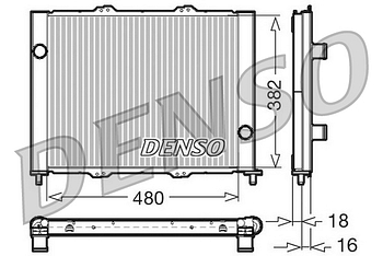 Радиатор охлаждения DENSO DRM23099