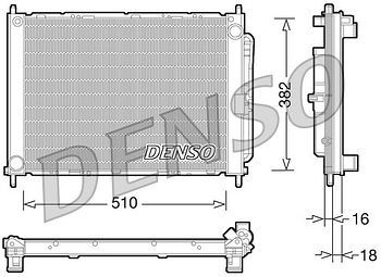 Радиатор охлаждения DENSO DRM23101