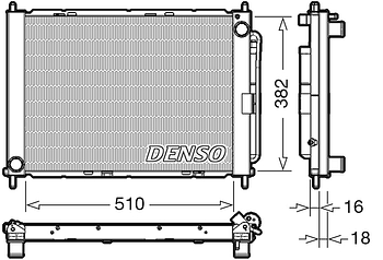 Радиатор охлаждения DENSO DRM23104