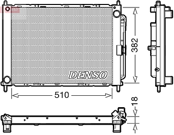 Радиатор охлаждения DENSO DRM23111