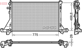Радиатор охлаждения DENSO DRM23112