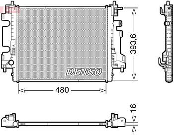 Радиатор охлаждения DENSO DRM23113