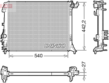 Радиатор охлаждения DENSO DRM23114
