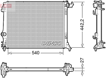 Радиатор охлаждения DENSO DRM23115