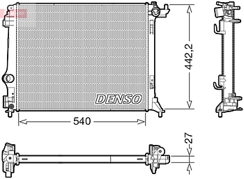 Радиатор охлаждения DENSO DRM23116