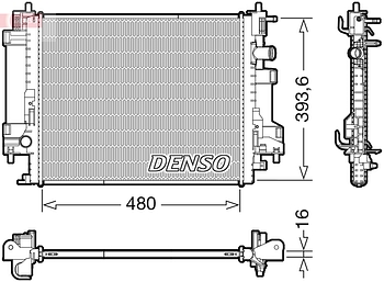 Радиатор охлаждения DENSO DRM23117