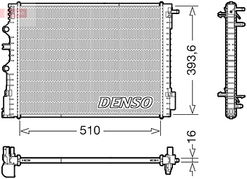 Радиатор охлаждения DENSO DRM23120