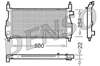 Радиатор охлаждения DENSO DRM24003