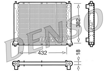 Радиатор охлаждения DENSO DRM24004
